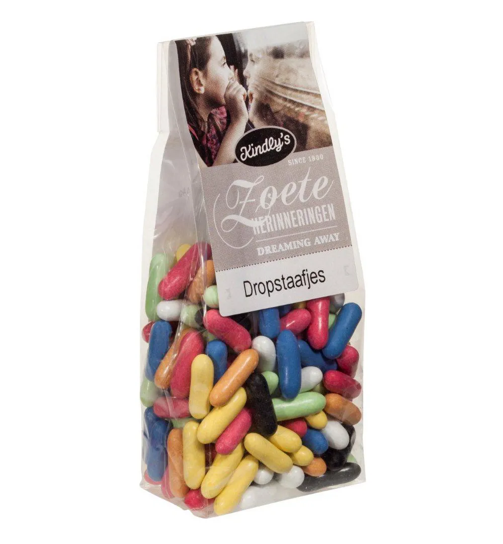Kindly's Dropstaafjes zoete herinneringen (170 gr)
