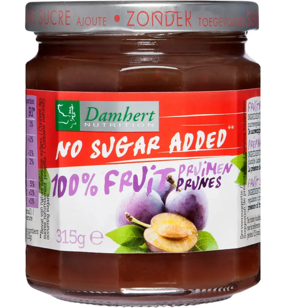 Damhert Puur fruit Pruimen confiture (315 gr)