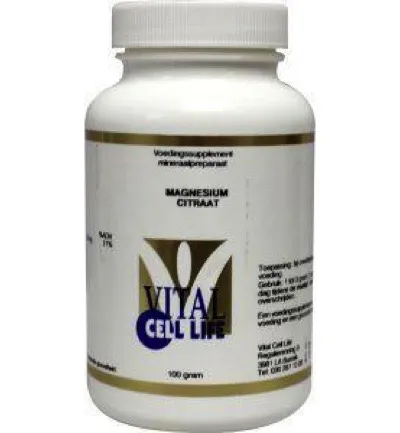 Vital Cell Life Magnesium citraat 80 mg poeder (100 gr)