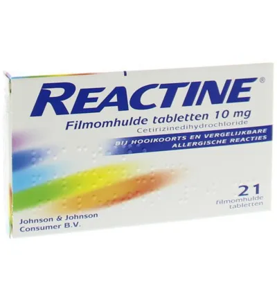 Reactine Anti histamine 10mg (21 tabletten)