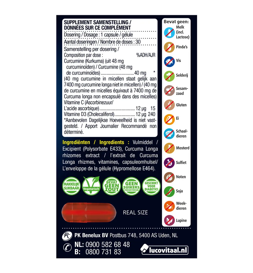 Lucovitaal Kurkuma X-tra Krachtig (30 capsules - image 2