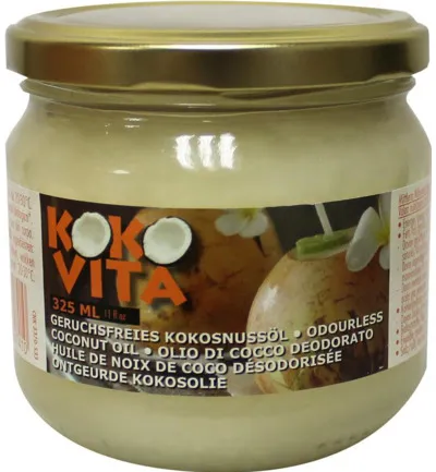 Koko Vita Kokosolie Geurloos In Glas Bio (325 ml)