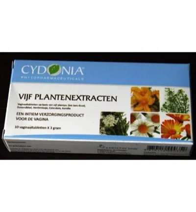 Cydonia Vijf Plantenextractien Intiem (10 Zetpillen)