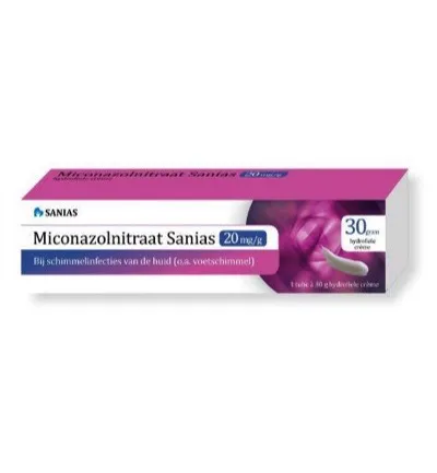 Sanias Miconazolnitraat 20mg creme (30 gr)