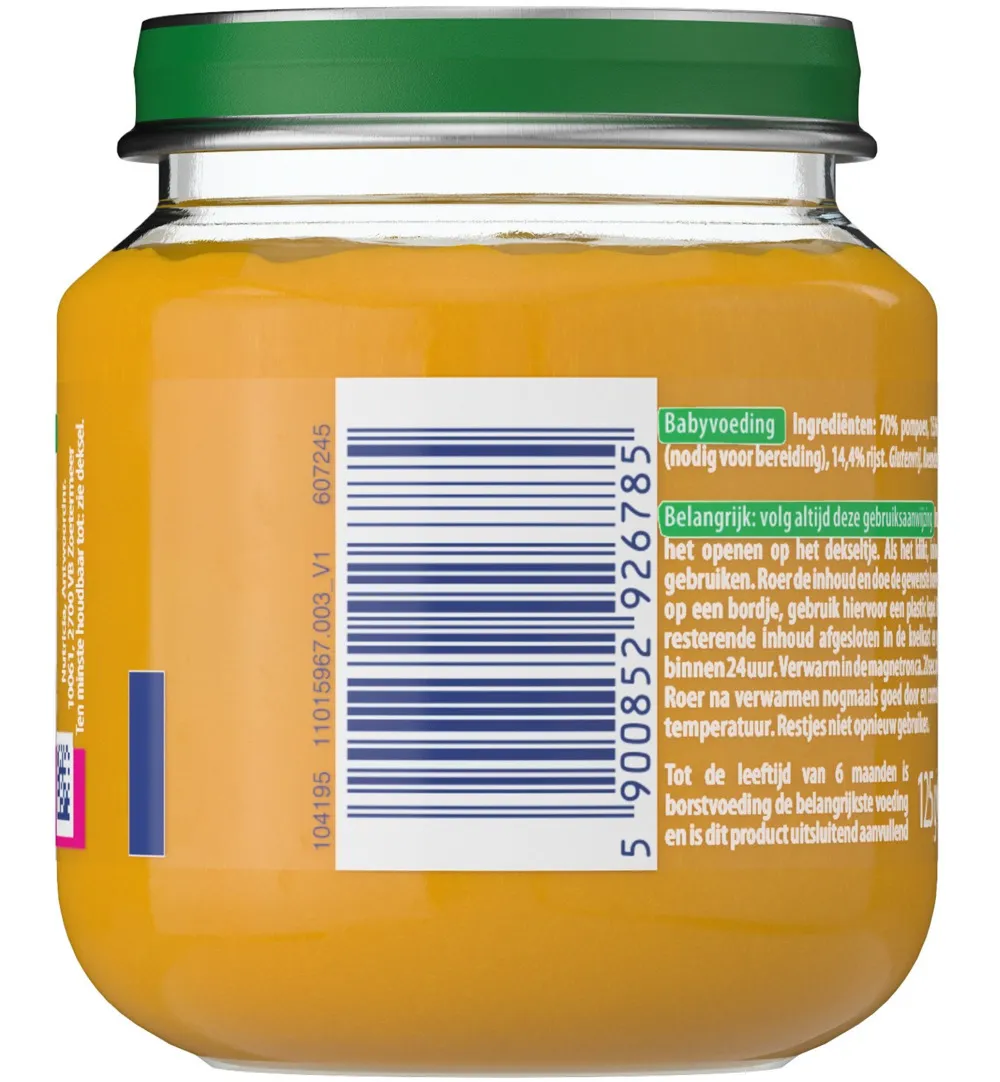 Olvarit Pompoen rijst 4M76 (125 gr) - image 2