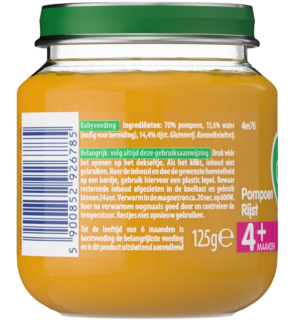 Olvarit Pompoen rijst 4M76 (125 gr) - image 3