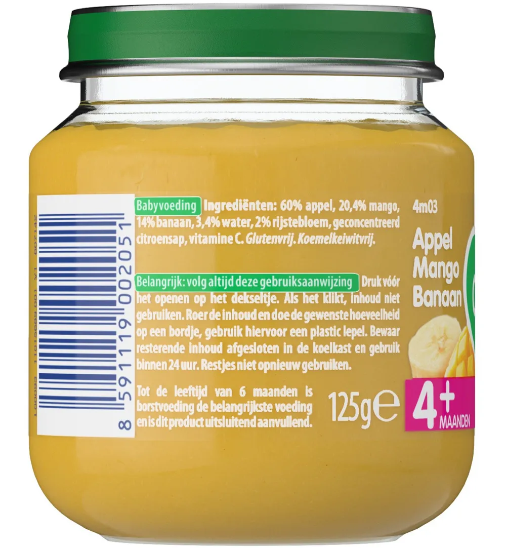 Olvarit Appel mango banaan 4M03 (125 gr) - image 3
