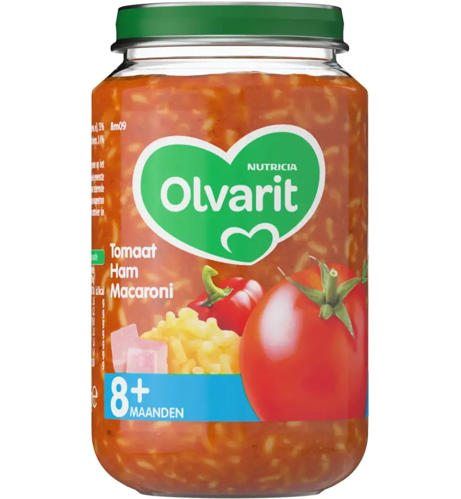 Olvarit Tomaat ham macaroni 8M09 (200 gr)