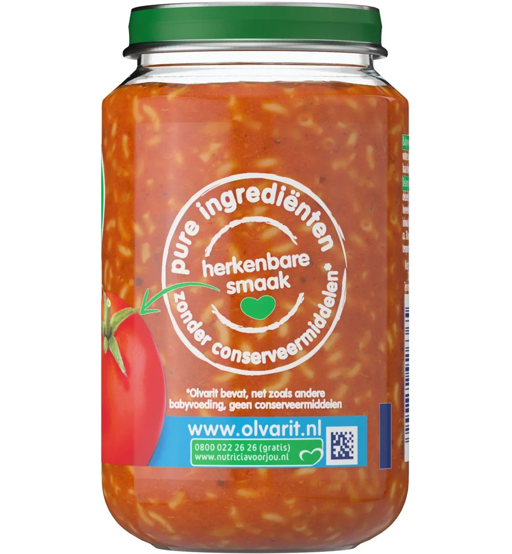 Olvarit Tomaat ham macaroni 8M09 (200 gr)