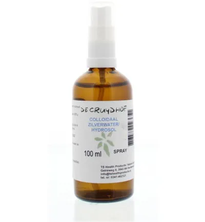 De Cruydhof Colloidaal Zilverwater Spray Hydrosol Uitwendig (100 ml)
