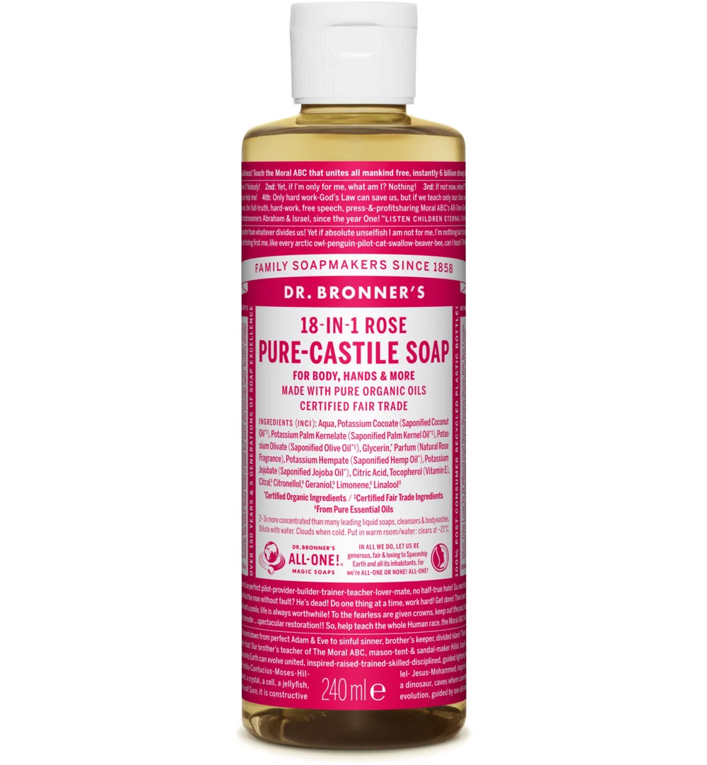Dr. Bronner'S Liquid Soap Roos (240 ml)