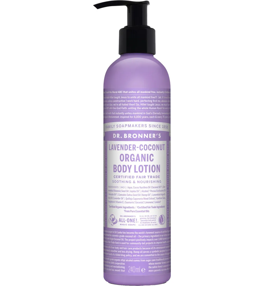 Dr. Bronner's Bodylotion lavendel/kokos (240 ml)