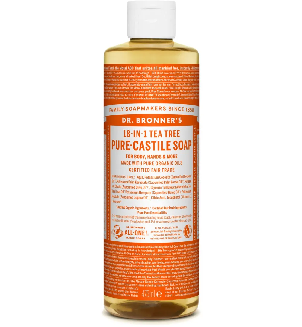 Dr. Bronner's Liquid soap tea tree (475 ml)