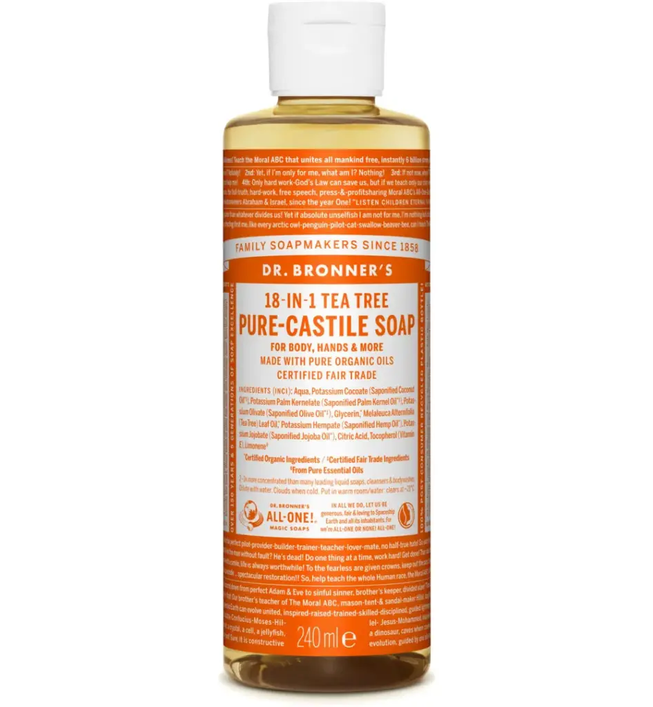 Dr. Bronner's Liquid soap tea tree (240 ml)