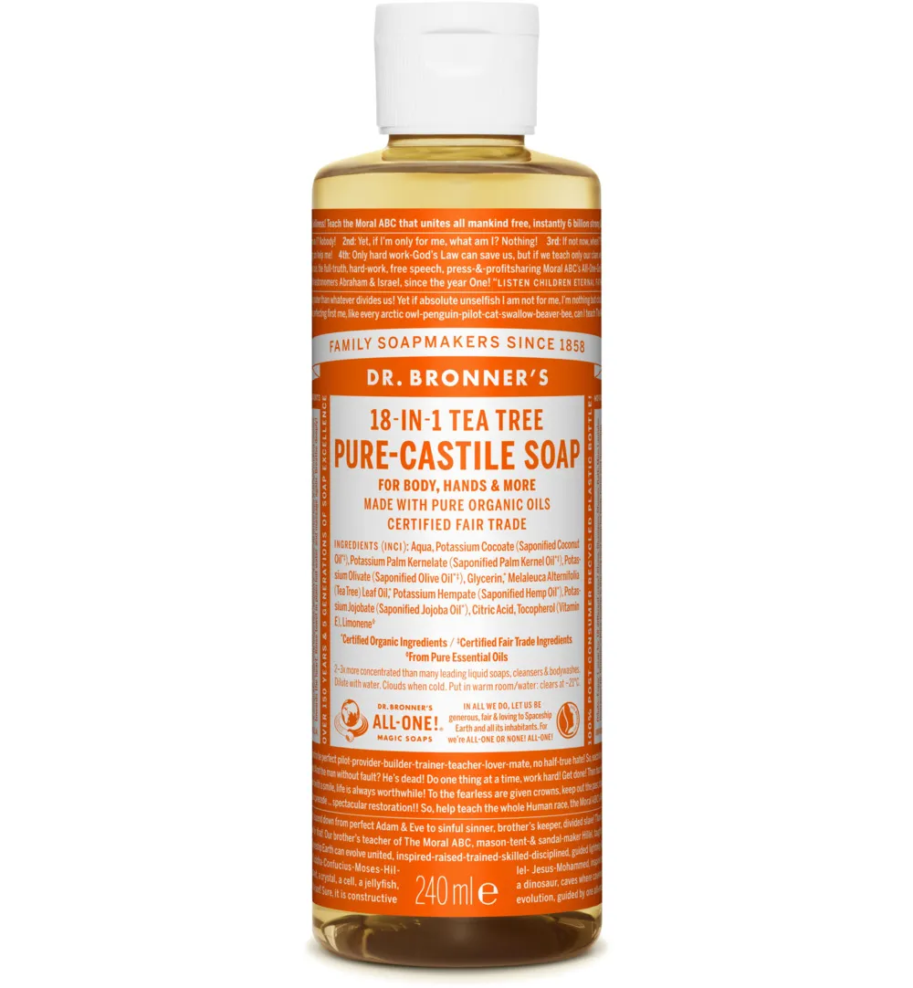 Dr. Bronner's Liquid soap tea tree (240 ml)