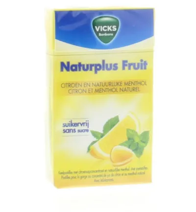 Vicks Citroen menthol suikervrij (40 gr)