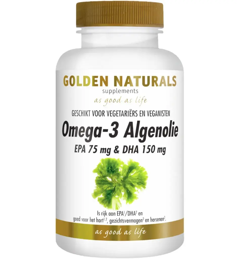 Golden Naturals Omega-3 Algenolie Liquid (60 capsules)