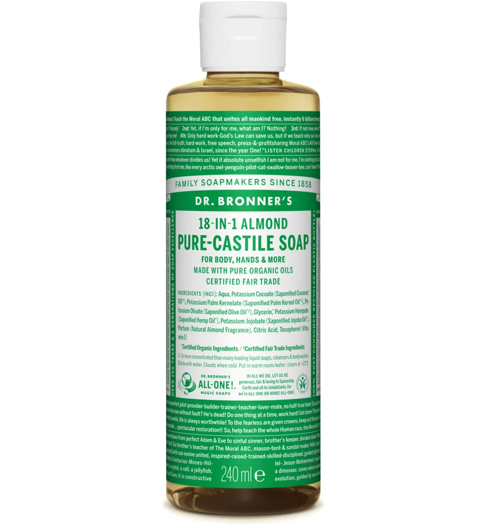 Dr. Bronner's Liquid soap amandel (240 ml)