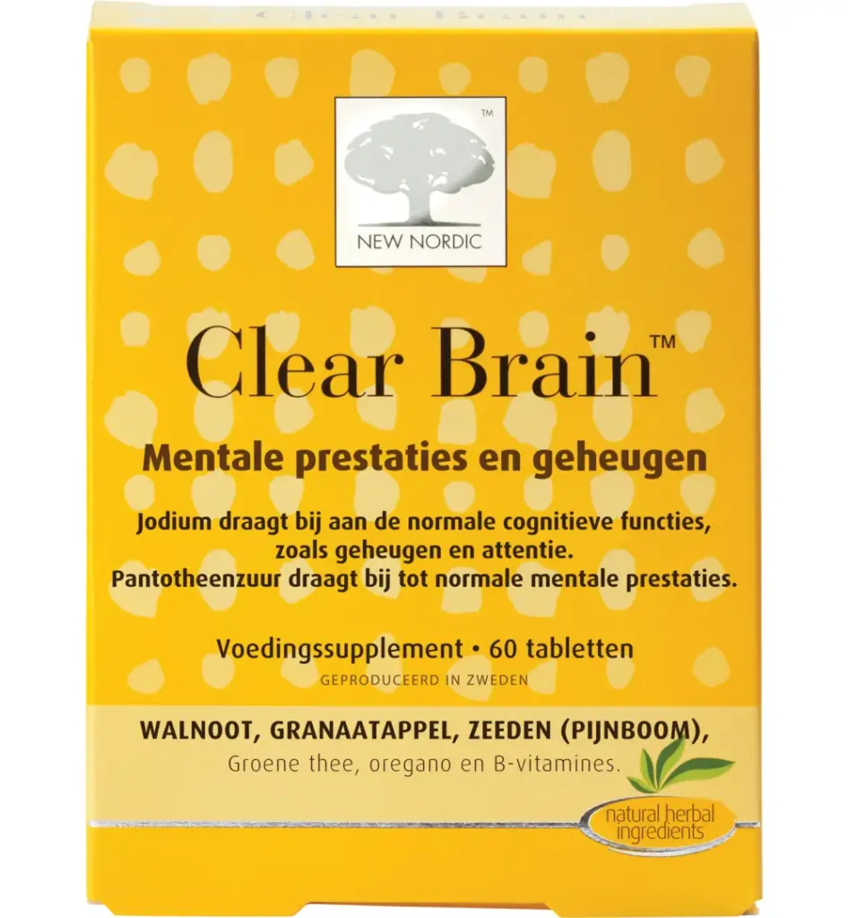 New Nordic Clear brain (60 tabletten)