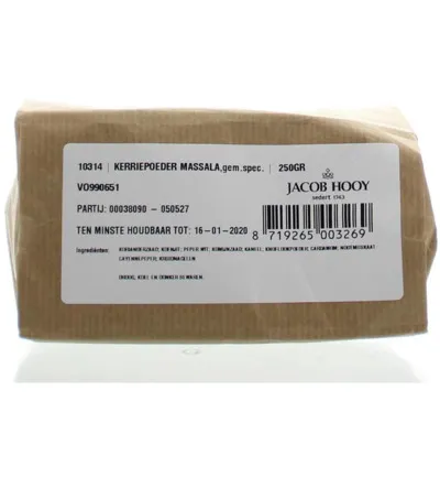 Jacob Hooy Kerriepoeder Massala (250 gr)