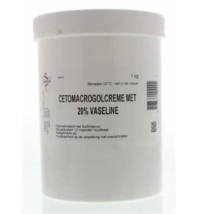 Fagron Cetomacrogol creme 20% vaseline (1000 gr)