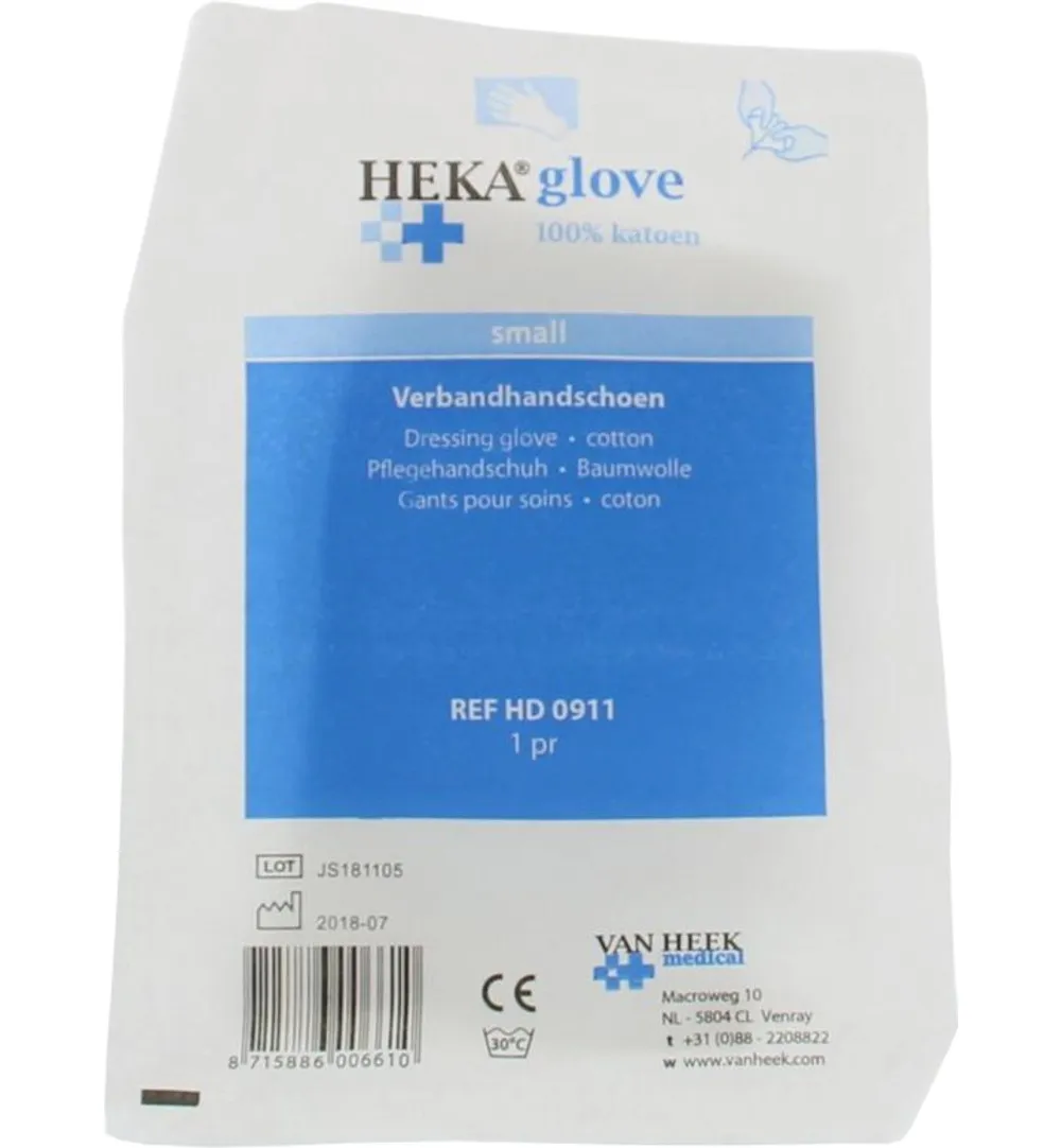 Heka Verbandhandschoenen maat S (2 stuks)