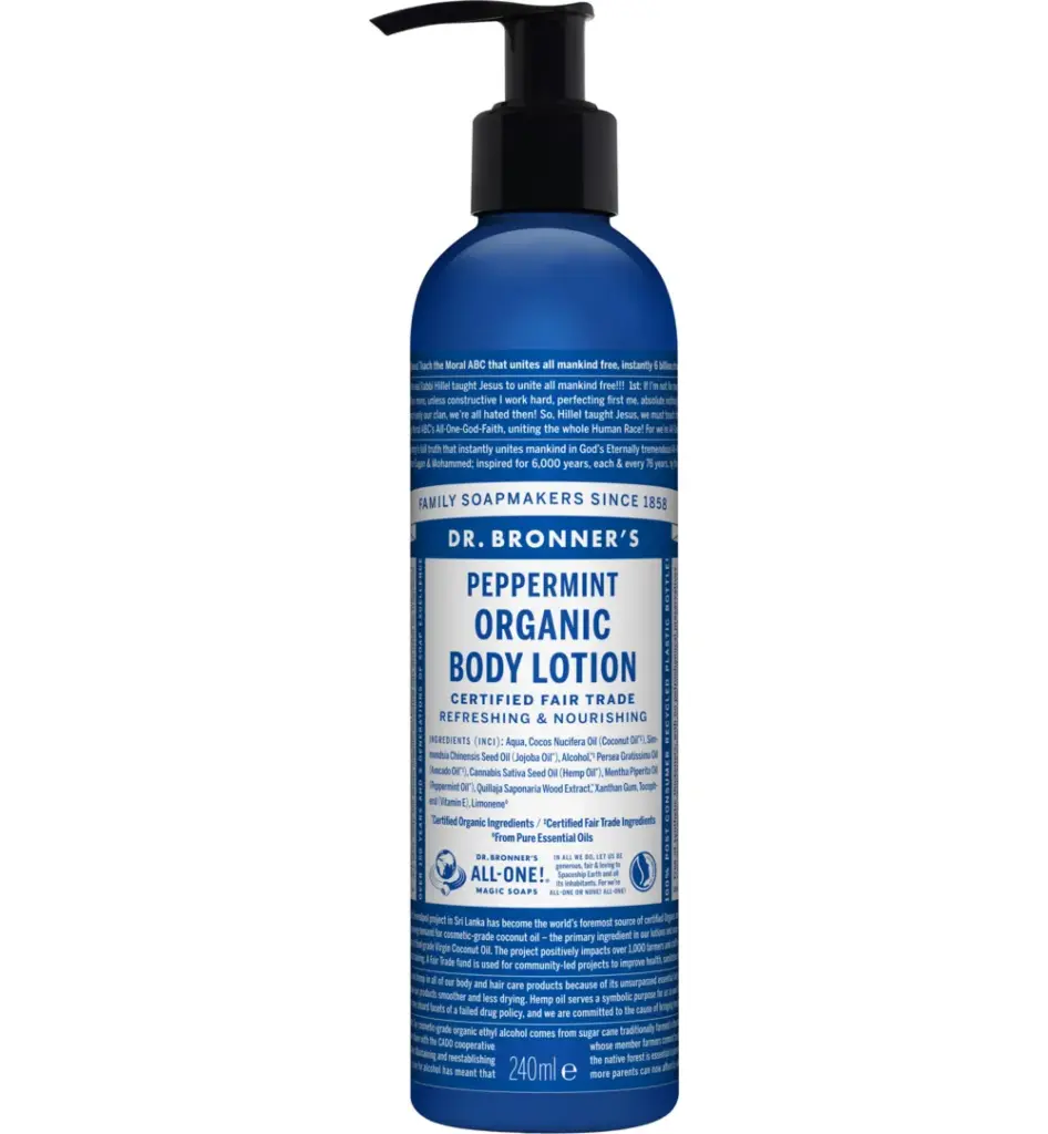 Dr. Bronner's Bodylotion pepermunt (240 ml)