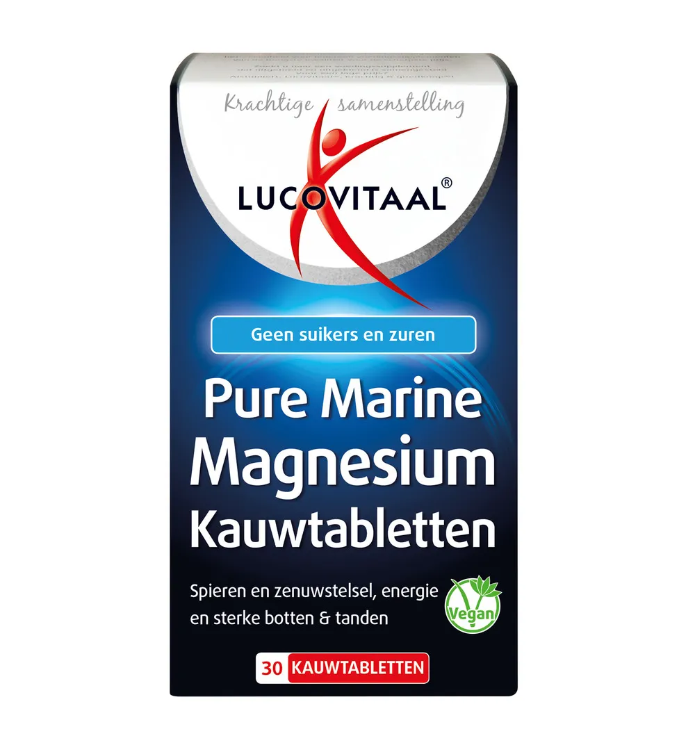 Lucovitaal Pure Marine Magnesium (30 kauwtabletten)