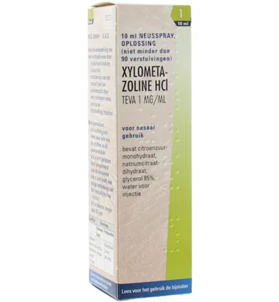 Teva Xylometazoline 1mg spray (10 ml)