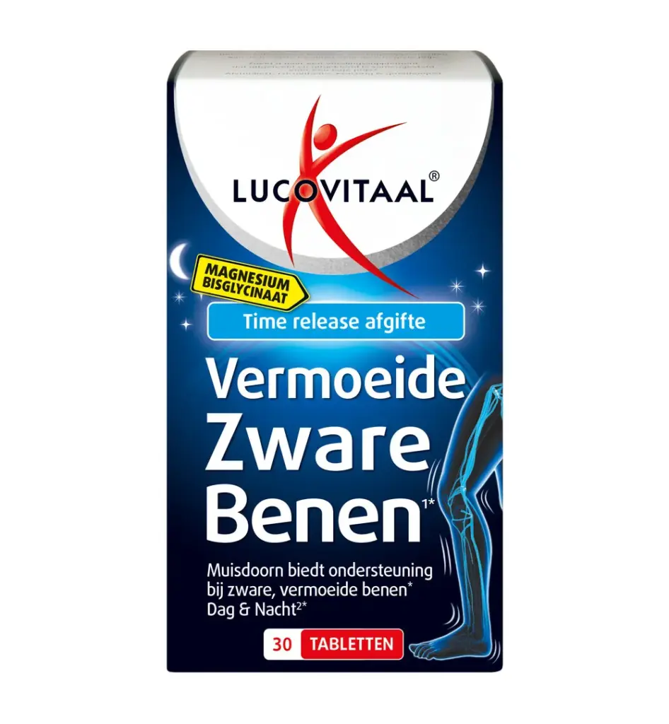 Lucovitaal Magnesium Vermoeide Zware Benen (30 tabletten)