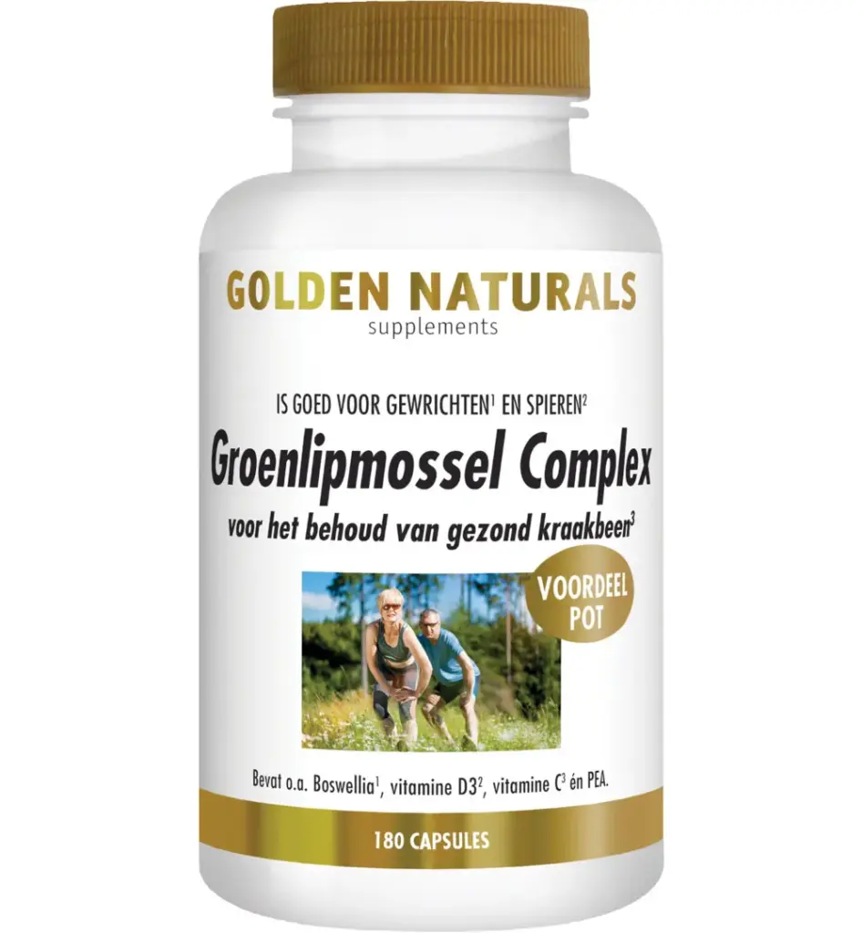 Golden Naturalsgroenlipmossel complex (180 capsules)