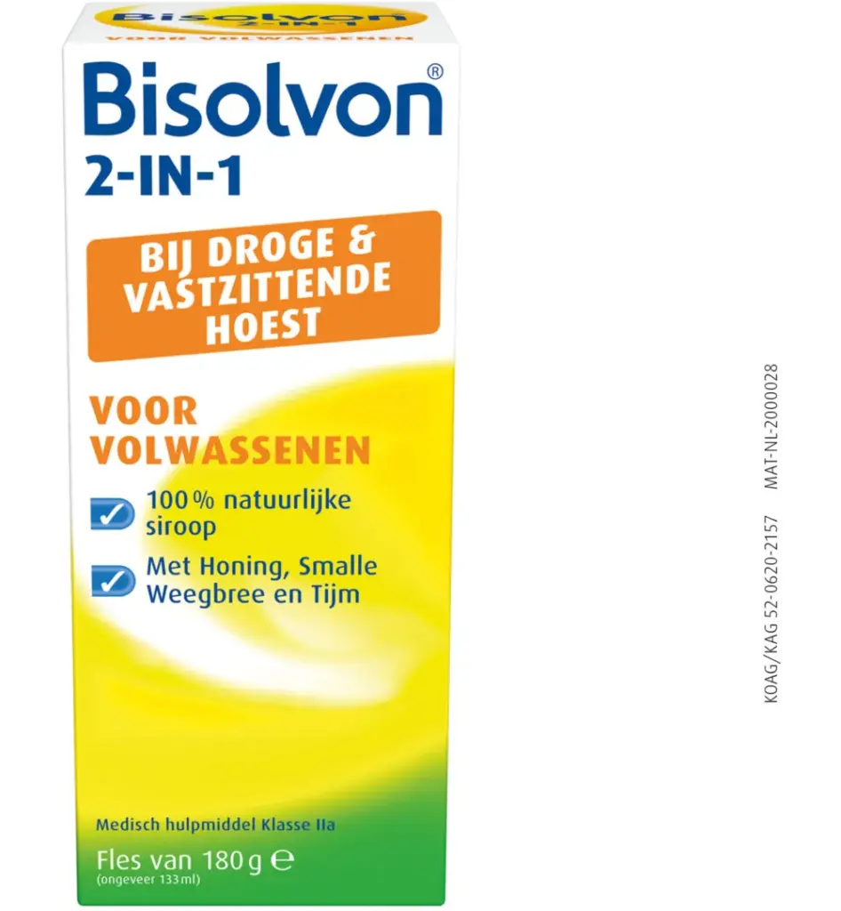 Bisolvon Drank 2-in-1 volwassenen (133 ml)