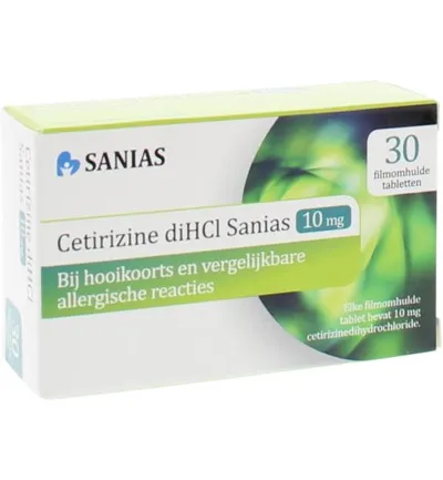 Sanias Cetirizine 10mg DICHL (30 tabletten)