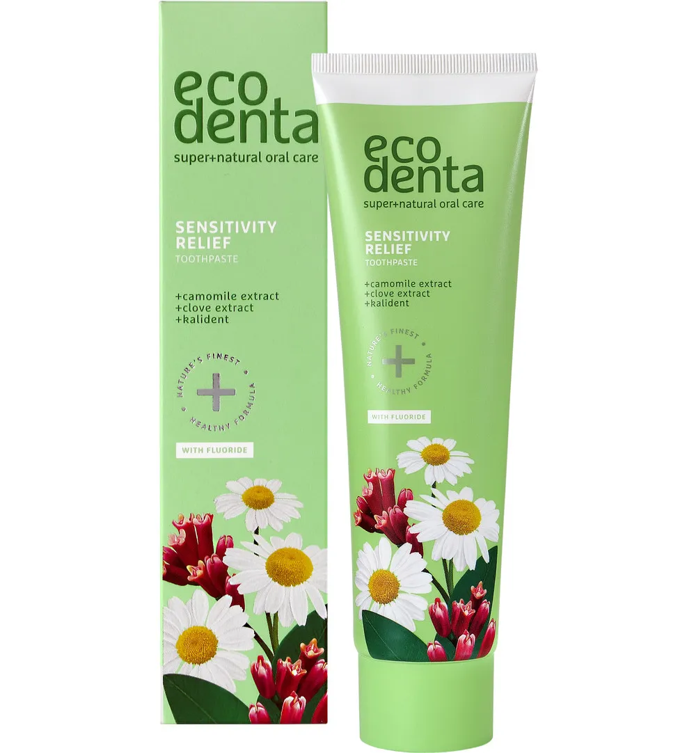 Ecodenta Tandpasta gevoelige tanden kamille (100 ml)