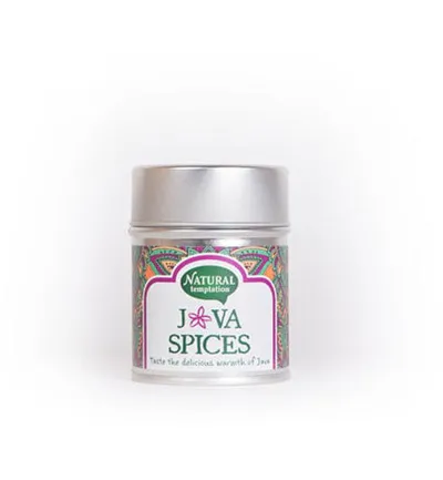 Natural Temptation Java Spices Blikje Natural Spices Bio (55 gr)