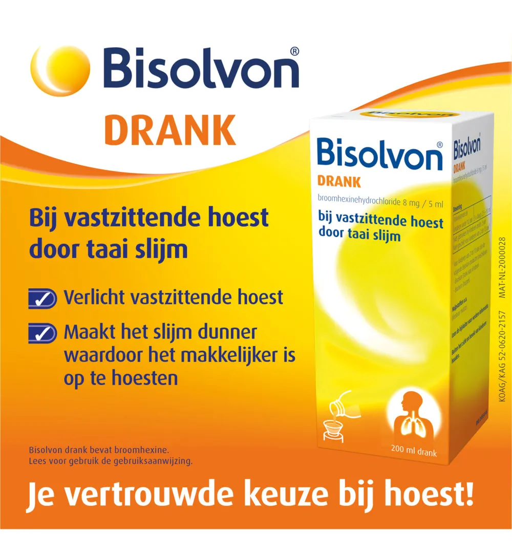 Bisolvon Drank 8mg/5ml (200 ml)