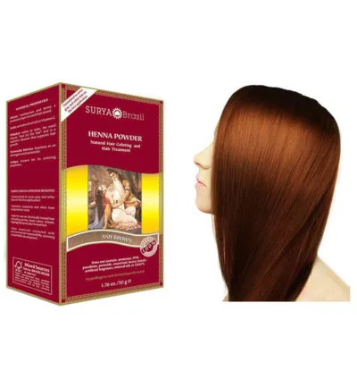 Surya Brasil Henna Haarverf Poeder As Bruin (50 gr)