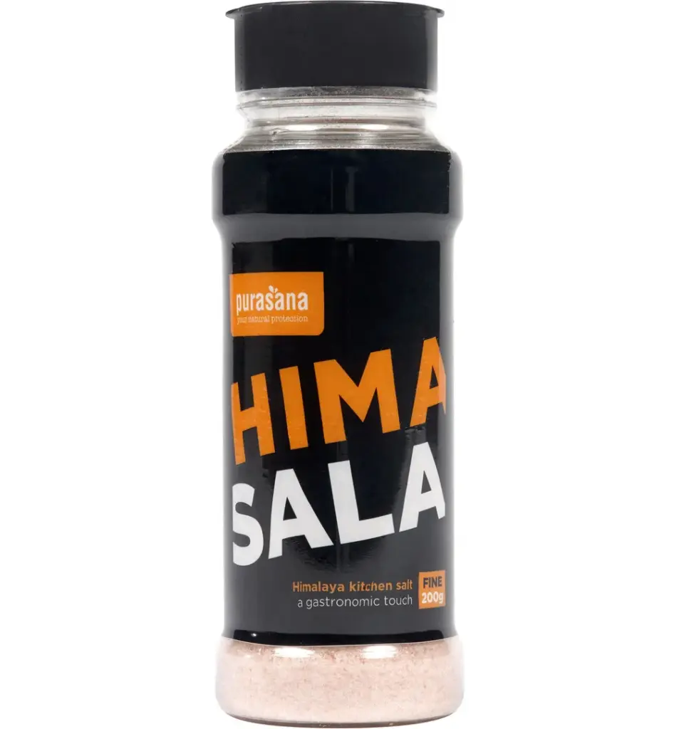 Purasana Himasala Keukenzout Fijn Strooibus/Moulin Sel Fin (200 gr)