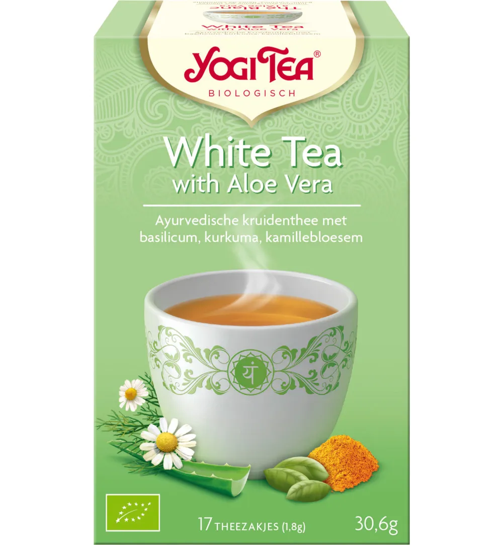 Yogi Tea White tea with aloe vera bio (17 stuks)