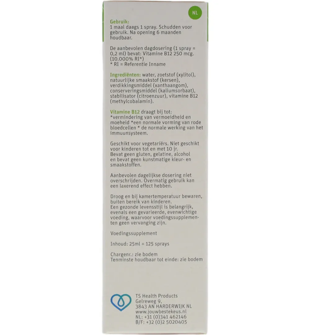 TS Choice Vitaminespray vitamine B12 bio (25 ml) - image 3