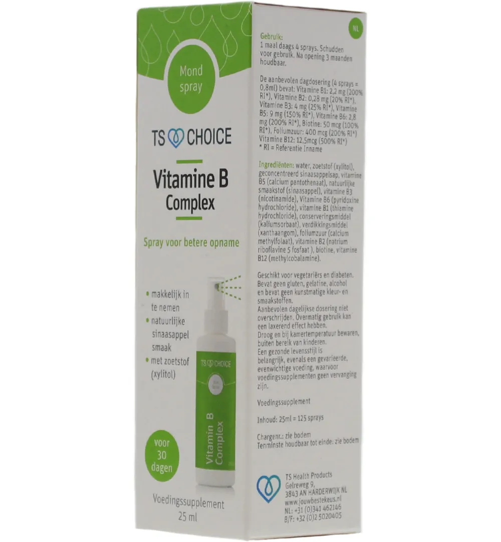 Ts Choice Vitaminespray Vitamine B Complex (25 ml) - image 2