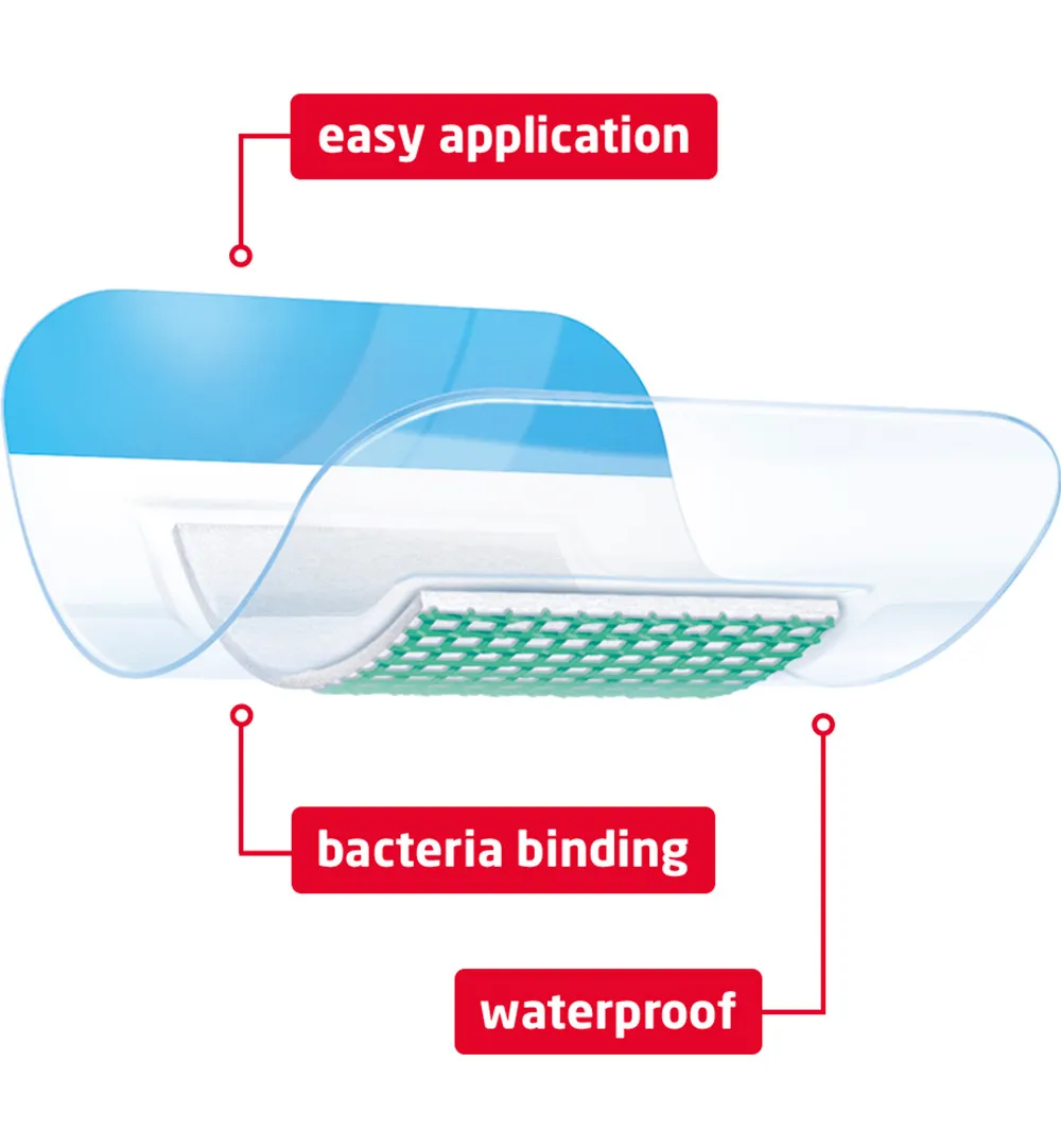 Leukoplast Leukomed sorbact 7.2 x 5 cm (3 stuks) - image 3