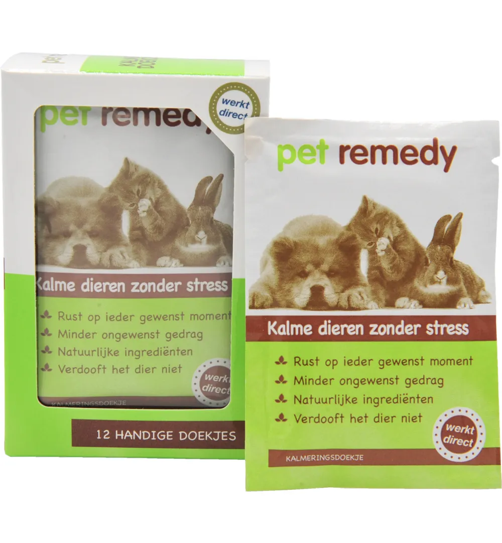 Pet Remedy Kalmerende Doekjes (12 stuks)