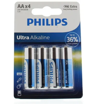 Philips Ultra Alkaline Aa Lr6 (4 stuks)