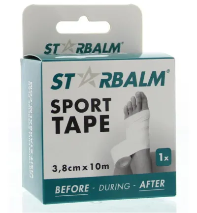 Star Balm Sport Tape 3.8 Cm X 10M Single Box (1 stuk)