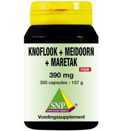Snp Knoflook meidoorn maretak puur (350 capsules)