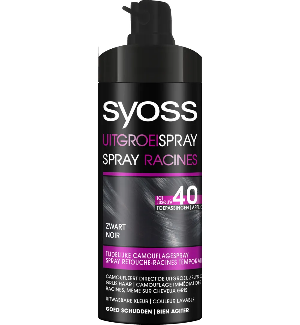 Syoss Uitgroeispray Zwart (120 ml)