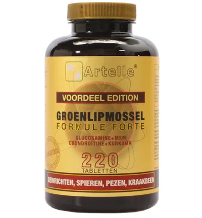Artelle Groenlipmossel Formule Forte (220 tabletten)