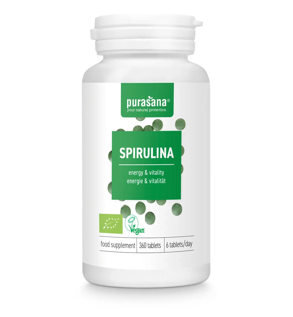 Purasana Spirulina/Spiruline Vegan Bio (360 tabletten)