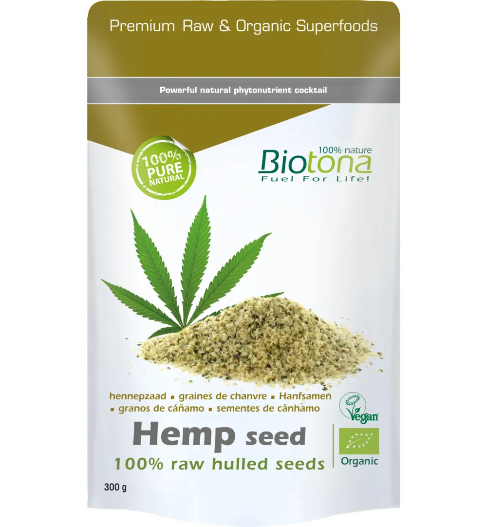 Biotona Hemp Raw Hulled Seeds Bio (300 gr)